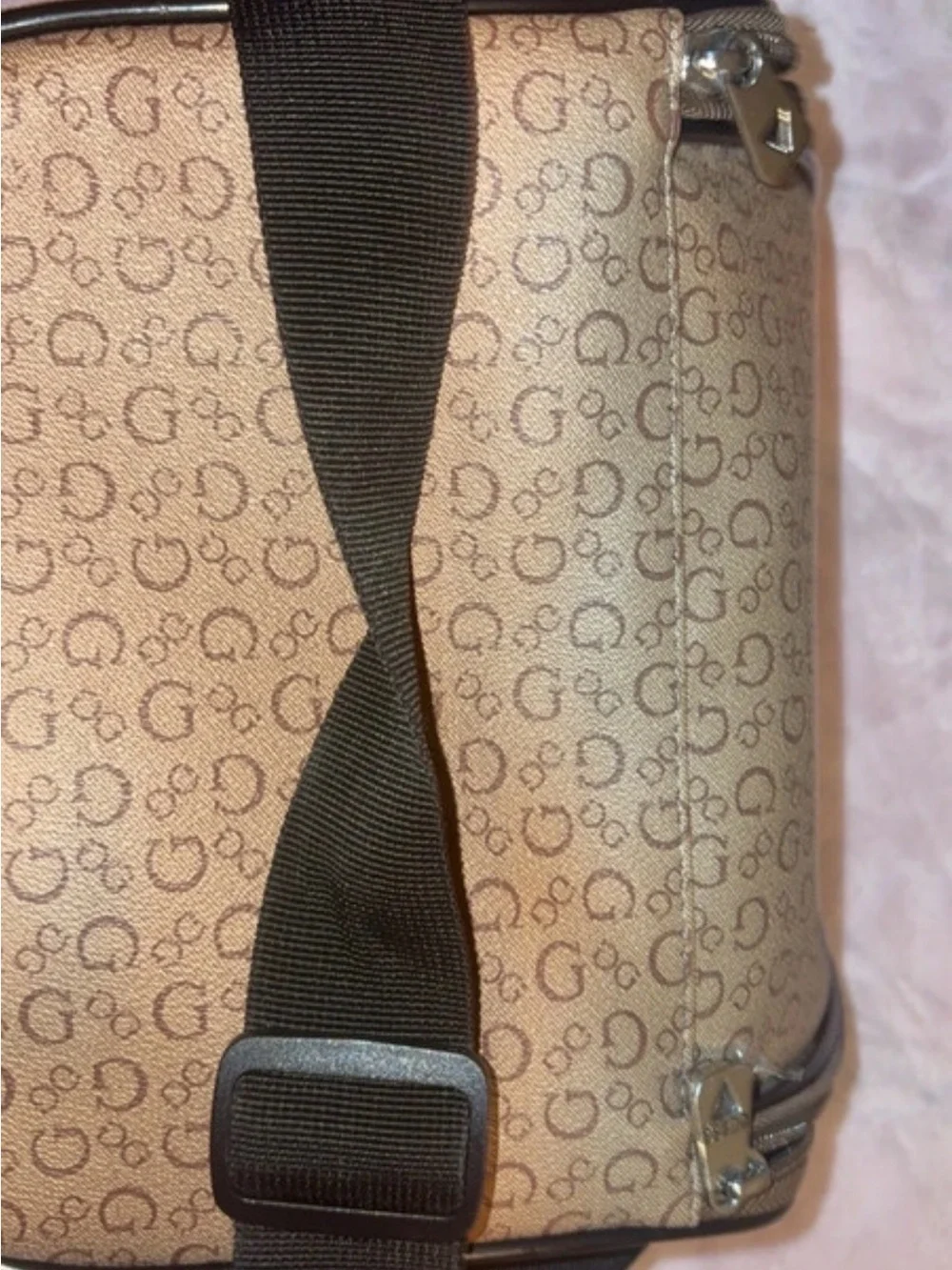 Guess Brown G Logo Crossbody Pouch